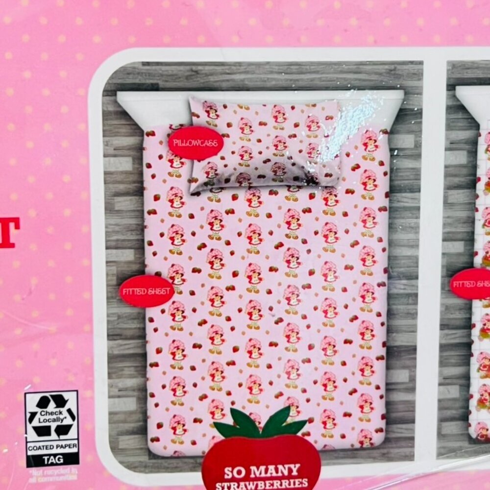 Strawberry Shortcake Sheet Set-Twin - Picture 3 of 5